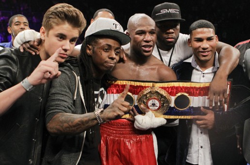 Lil Wayne & Maidana’s Entourage Scuffle It Out After Floyd Takes The Victory (Video)