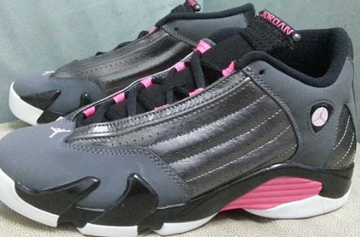 Air Jordan 14 GS “Grey & Pink” (Photos)