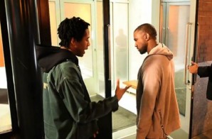 Up And Coming Emcee Simbaa Spits Some Bars For Kanye West On The Street! (Video)