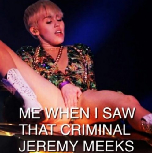 Jeremy_Meeks_Miley_Cyrus-497x500 Jeremy Meeks "Sexy" Mugshot Goes Viral, Despite Ugly Rap Sheet (Photos)  