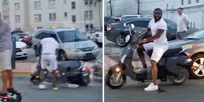 Adrien Broner Crashes His Scooter Into A Parked Car in Miami (Video)