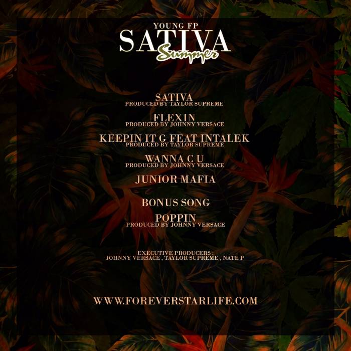 backcover Young FP - Sativa Summer (Mixtape)  