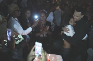 Chris Brown Surprises Teyana Taylor at her “Maybe” Single Release Party (Video)