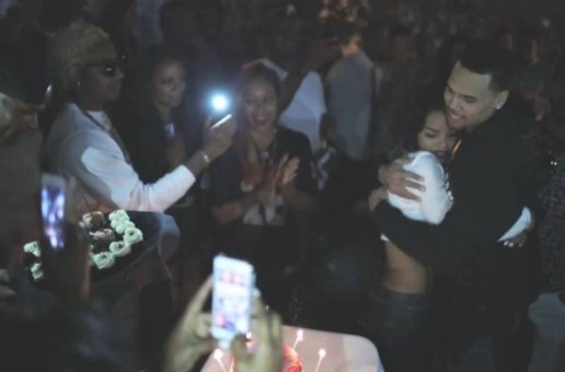 Chris Brown Surprises Teyana Taylor at her “Maybe” Single Release Party (Video)