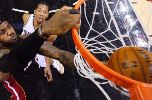 Miami Heat star Lebron James drops 35 Points in the Heat’s Game 2 Victory over the Spurs (Video)