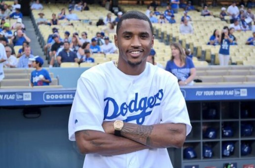 Trey Songz Throws The First Pitch At The Dodgers Game (Video)