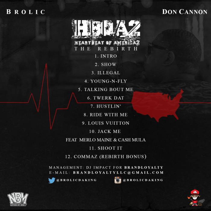 Brolic-x-Don-Cannon-HBOA2-b Brolic & Don Cannon - Heartbeat of America 2: Rebirth (Mixtape)  