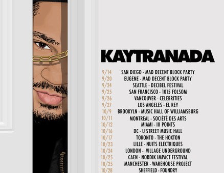Kaytranada – 2014 North American & European Fall Tour Dates