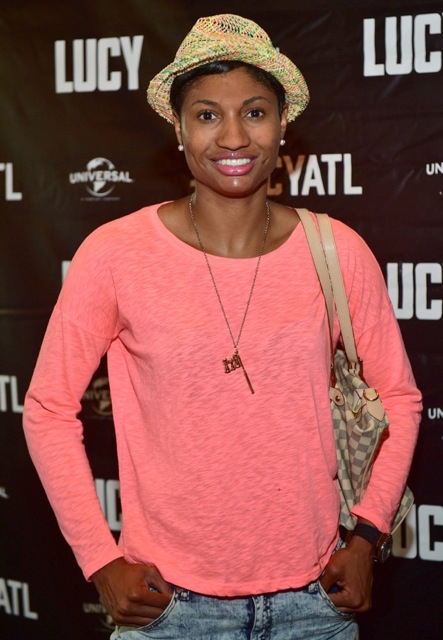 WNBA-Angela-Mccoughtry_LUCY-ATL-Premiere Kandi Burruss, Toya Wright, Angel McCouughtry & More Gather for the "LUCY" Movie Premiere in Atlanta  