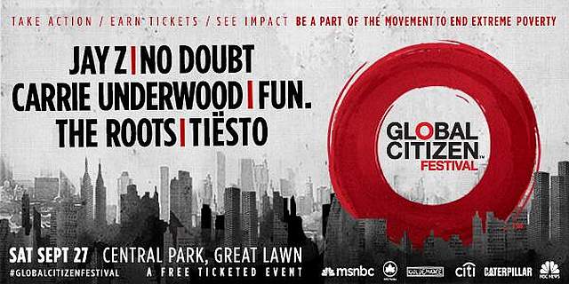 global-citizen-festival Jay Z to Headline the 2014 Global Citizen Festival  