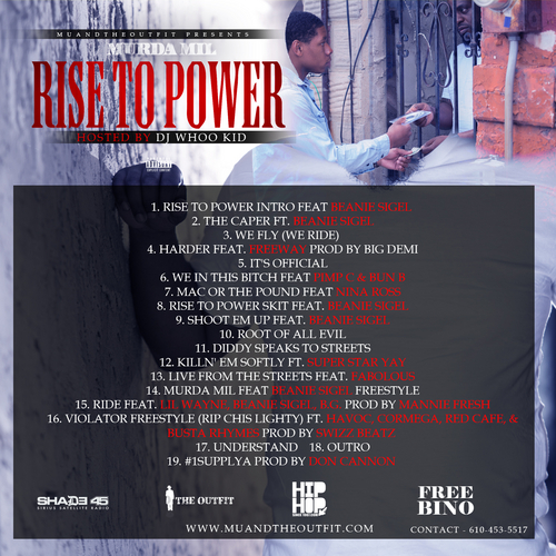 murda-mil-rise-to-power-mixtape-hosted-by-dj-whoo-kid-tracklist-2014-HHS1987 Murda Mil - Rise To Power (Mixtape) (Hosted by DJ Whoo Kid)  