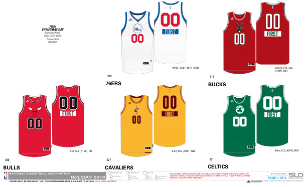nbachristmas-1 NBA 2014 Christmas Jerseys Unveiled (Photos)  