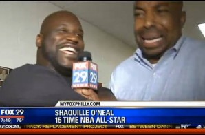 Shaq Visits Philly Reebok Classic Event, Talks Beating The Sixers In The Past & More (Video)