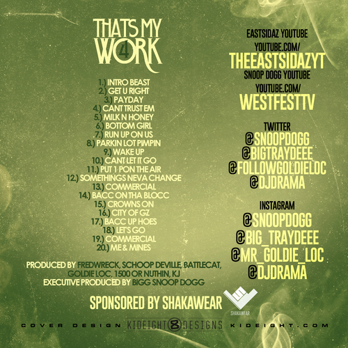 snoop-dogg-thats-my-work-4-mixtape-hosted-by-dj-drama-tracklist-HHS1987-2014 Snoop Dogg - That’s My Work 4 (Mixtape) (Hosted by DJ Drama)  