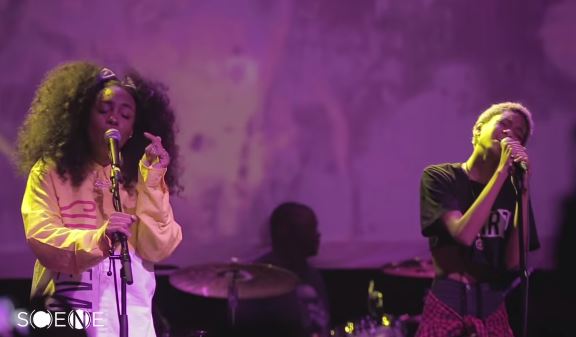 szaXwillow SZA Brings Out Willow Smith In Brooklyn To Perform Her New Single 'Domino' (Video)  
