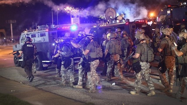 77005784_77005783 Missouri Governor Jay Nixon Orders Missouri National Guard To Leave Ferguson  