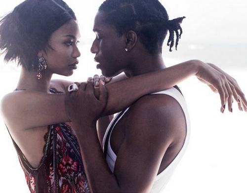 Asap_Rocky_Chanel_Iman_Vogue A$AP Rocky & Chanel Iman To Be Featured In Vogue's September Issue (Photos)  