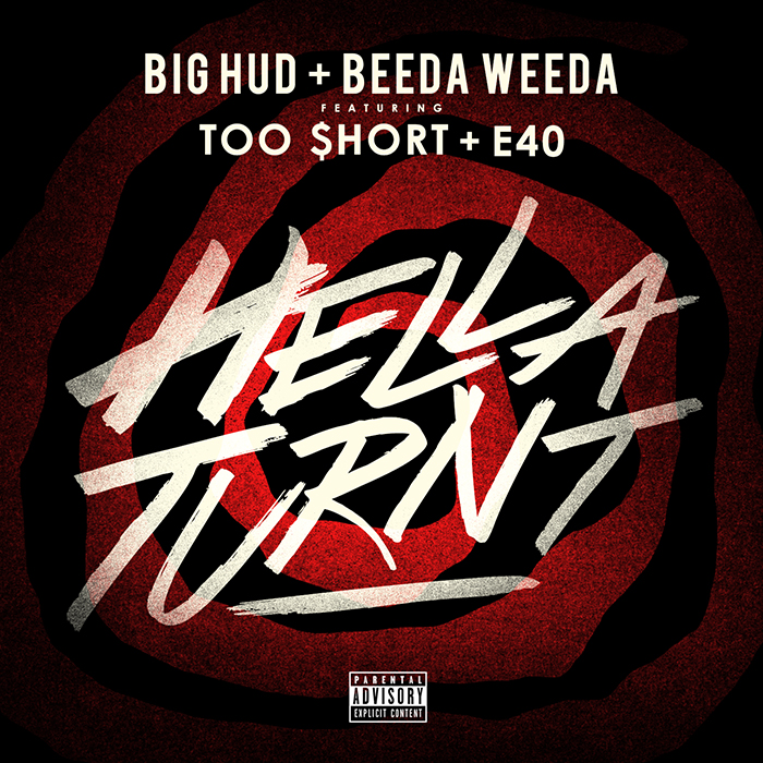 HELLA-TURNT-SINGLE-COVER-01 Big Hud & Beeda Weeda x Too Short x E40 - Hella Turnt  