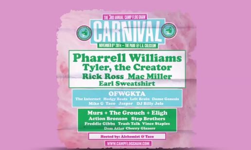 Odd Future’s 2014 Camp Flog Gnaw Carnival Line-Up Revealed (Video)