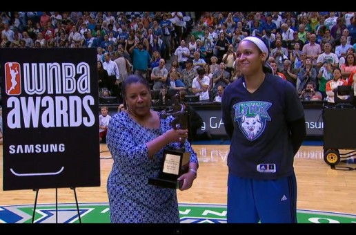 Maya Moore Accepts Her First WNBA MVP Award In Front Of Her Minnesota Lynx Home Crowd (Video)