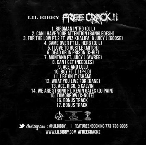 lb2 Lil Bibby - Free Crack 2 (Mixtape) (Cover Art & Tracklist)  