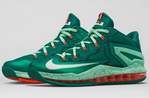 Nike LeBron 11 Low “Mystic Green” (Photos)