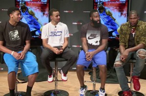 Kevin Durant x Steph Curry x James Harden x Anthony Davis Discuss NBA2k15 (Video)