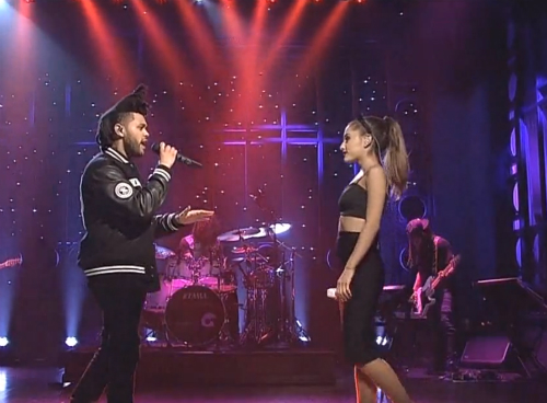 Ariana_Grande_The_Weeknd_SNL Ariana Grande & The Weeknd Perform On SNL (Video)  