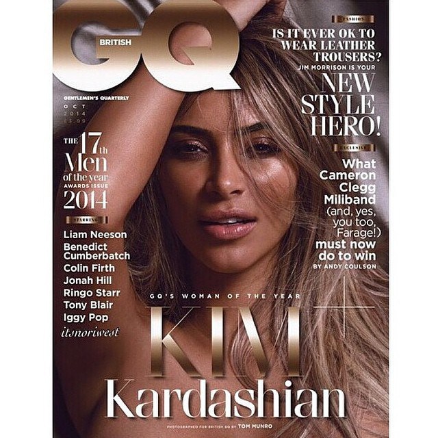 KK1 Kim Kardashian Covers GQ's 2014 'Woman Of The Year' Issue (Photos)  