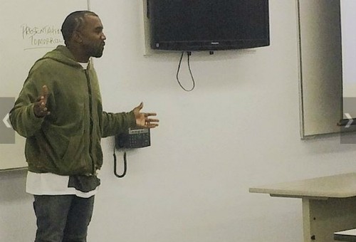 Kanye West Teaching Fashion Students For Community Service Hours (Photos)