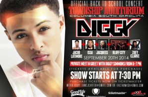 Enter To Win 2 Tickets To See Diggy Simmons, Jacob Latimore, Issa, Jacquees & More In Columbia, SC (9-20-14)