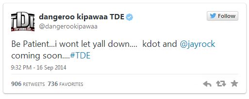 newTDEmusic Top Dawg Confirms New Music From Kendrick Lamar & Jay Rock Is On The Way!  