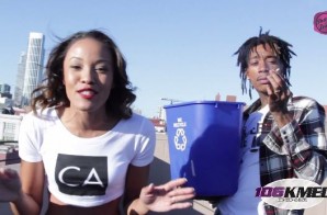 Watch Wiz Khalifa Dump A Bucket Of Ice On 106KMEL’s Own Shay Diddy For The ALS Challenge!