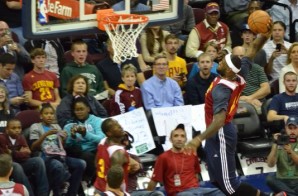 Lebron James Finishes A Tomahawk Dunk After The Assist From Kyrie Irving (Video)