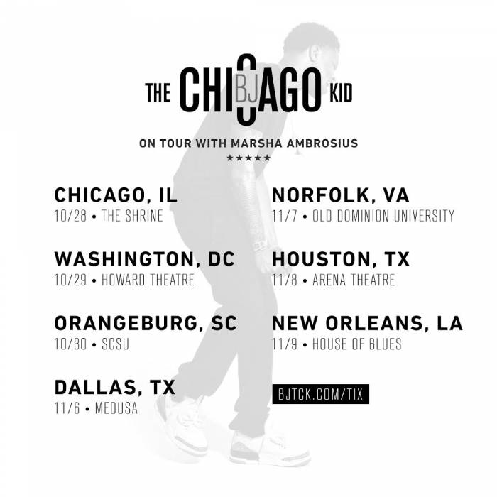 bjthechicagokidXMA BJ The Chicago Kid Joins Marsha Ambrosius For The Remainder Of Her North American Tour!  