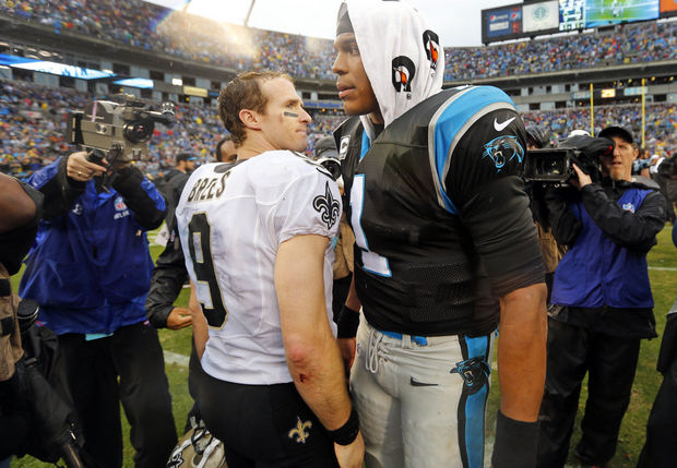 brees-and-newton-new-orleans-saints-vs-carolina-panthers-dec-22-54d0ee8ef9113c0e TNF: New Orleans Saints vs. Carolina Panthers (Predictions)  