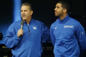 Drake & His Lint Roller Join Coach Calipari & The Kentucky Wildcats For Big Blue Madness (Video)