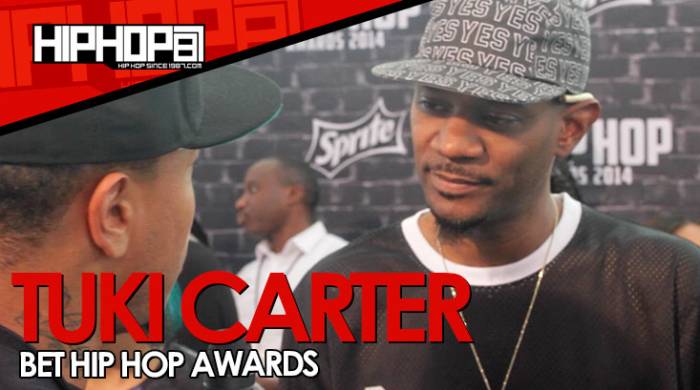 tuki-carter-details-tuki-tape-tours-tattoos-at-the-bet-hip-hop-awards-video-HHS1987-2014 Tuki Carter Details 'Tuki Tape', Tours & Tattoos At The BET Hip Hop Awards (Video)  