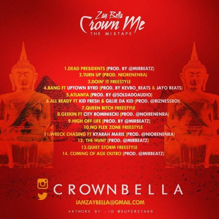 zay-bella-crown-me-mixtape-tracklist-HHS1987-2014 Zay Bella - Crown Me (Mixtape)  