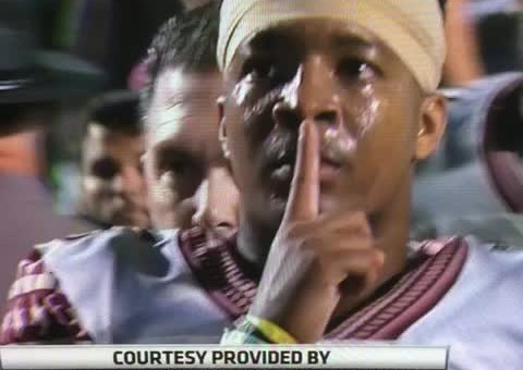 Be Quiet: Jameis Winston Shushes Miami Crowd After Comeback Victory (Photo)