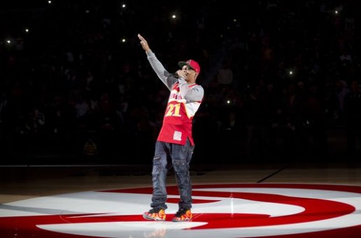 T.I. & Hustle Gang Perform During The Atlanta Hawks Home Opener (Video)
