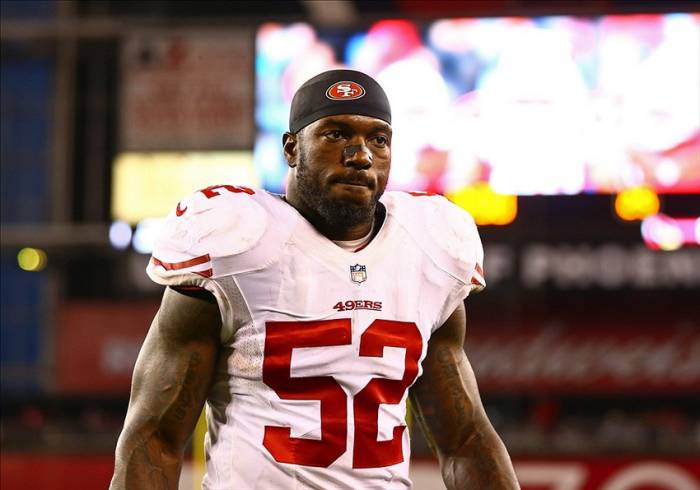 8077258 San Francisco 49ers Pro Bowl LB Patrick Willis Is Out For The Season 