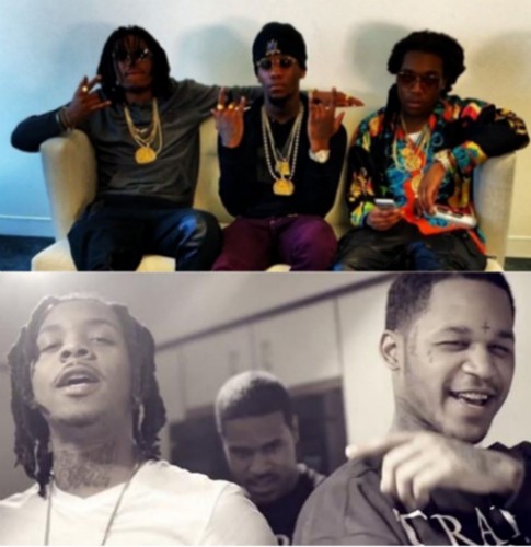 Migos_GBE_Beef-485x500 Migos &  GBE Member Capo Fight In Chicago, Fredo Santana Threatens The Group (Video)  