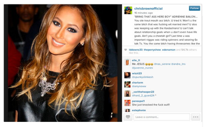 Screen-Shot-2014-11-03-at-8.01.57-PM-1 Adrienne Bailon Gets Roasted By Chris Brown After Giving Her Two Cents On His And Karreuche's Relationship! 