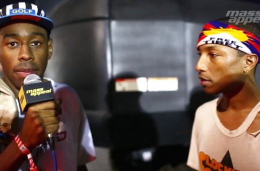 Tyler, The Creator Interviews Pharrell At Camp Flog Gnaw (Video)