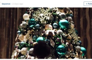 The Knowles-Carter Family Puts Up Their Blue Ivy Inspired Chirstmas Tree!