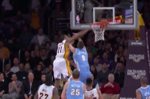 Los Angeles Lakers Forward Wesley Johnson Posterizes Danilo Gallinari With A Nasty Dunk (Video)