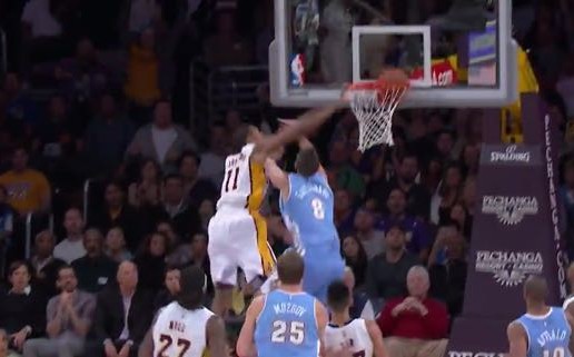 Los Angeles Lakers Forward Wesley Johnson Posterizes Danilo Gallinari With A Nasty Dunk (Video)