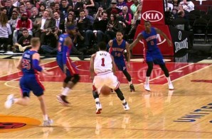 Derrick Rose Crosses Over Josh Smith & Hits Pau Gasol With A Nice Assist (Video)