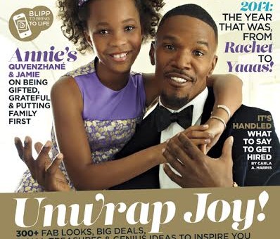 The Stars Of The Upcoming Film “Annie” Jamie Foxx & Quvenzhane Wallis Cover Essence Magazine (Photo)